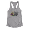 Dinosaurs Didn’t Read, Look What Happened To Them Women's Racerback Tank Heather Grey | Funny Shirt from Famous In Real Life