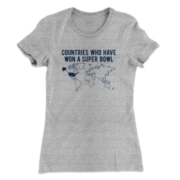 Mtr Countries Who Have Won A Super Bowl Men/Unisex T-Shirt Black / S