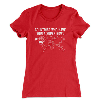 Mtr Countries Who Have Won A Super Bowl Men/Unisex T-Shirt Black / S