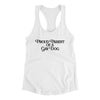 Proud Parent Of A Gay Dog Women's Racerback Tank White | Funny Shirt from Famous In Real Life