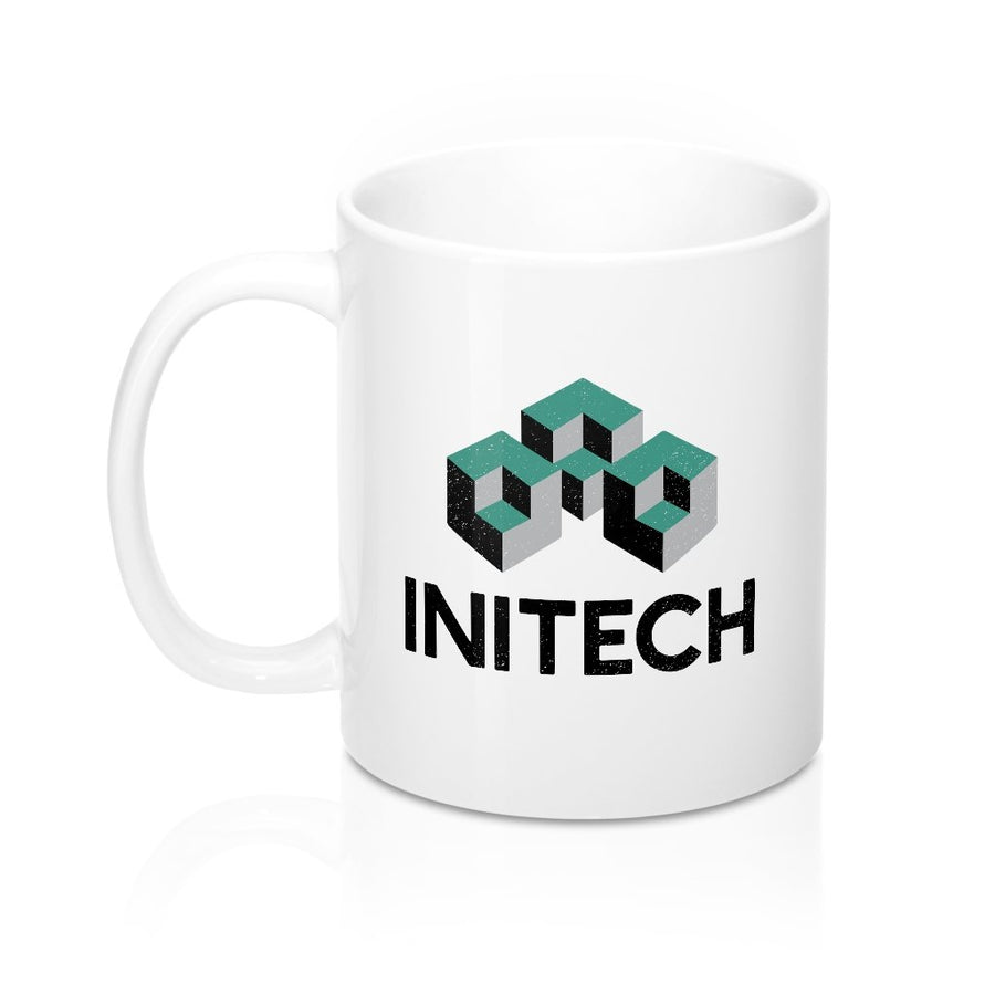initech logo mug