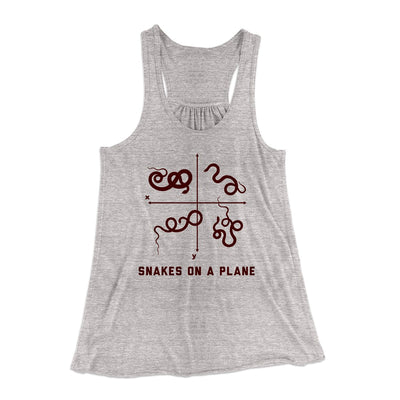 Snakes on a Plane Women's Flowey Tank Top Athletic Heather | Funny Shirt from Famous In Real Life