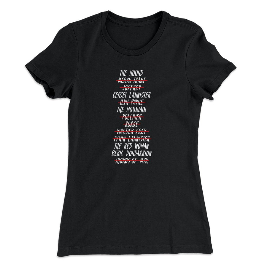 arya's list shirt