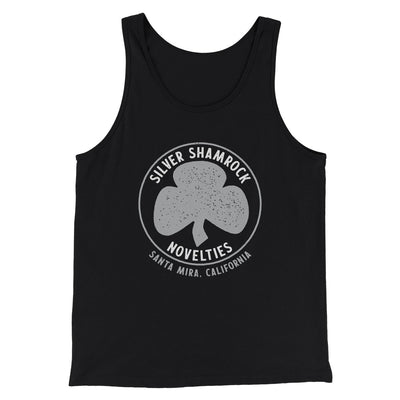 Silver Shamrock Novelties Funny Movie Men/Unisex Tank Top Black | Funny Shirt from Famous In Real Life