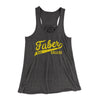 Faber College Women's Flowey Tank Top Dark Grey Heather | Funny Shirt from Famous In Real Life