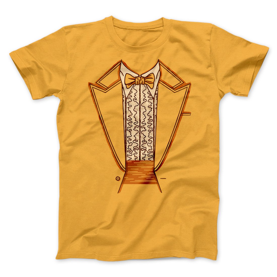 Orange tuxedo t shirt hotsell