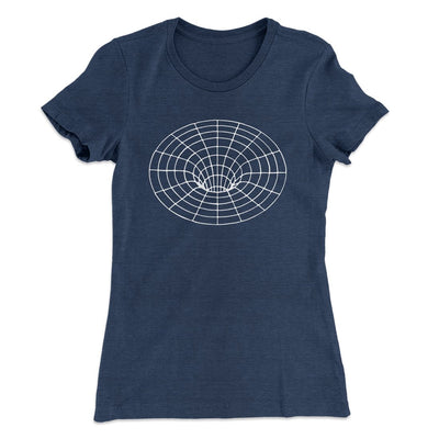 Black Hole Women's T-Shirt Indigo | Funny Shirt from Famous In Real Life