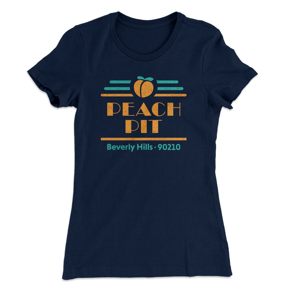 Mtr Peach Pit Diner Women s T Shirt Black 2XL