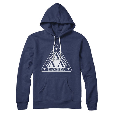 Lambda Lambda Lambda Hoodie Navy | Funny Shirt from Famous In Real Life