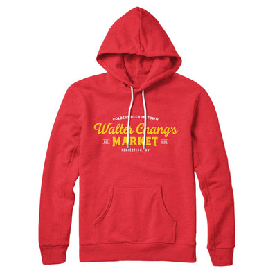 Walter Chang's Market Hoodie Red | Funny Shirt from Famous In Real Life