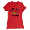Crab Cakes and Football Women's T-Shirt Red | Funny Shirt from Famous In Real Life