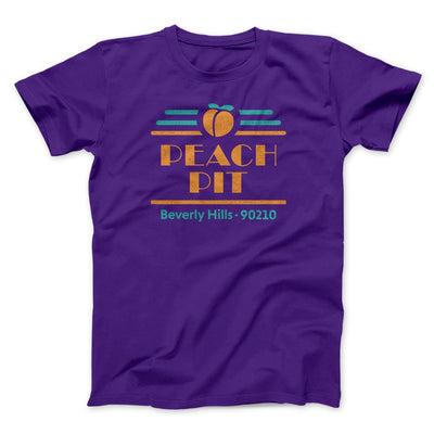 Peach Pit Diner Men/Unisex T-Shirt Team Purple | Funny Shirt from Famous In Real Life