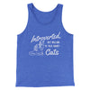 Introverted But Willing To Talk About Cats Men/Unisex Tank Top True Royal | Funny Shirt from Famous In Real Life