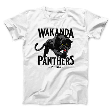 Mtr Wakanda Panthers Men/Unisex T-Shirt White / M