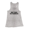 Don't Touch The Thermostat Funny Women's Flowey Racerback Tank Top Athletic Heather | Funny Shirt from Famous In Real Life