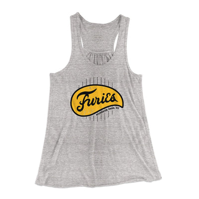 The Baseball Furies Women's Flowey Racerback Tank Top Athletic Heather | Funny Shirt from Famous In Real Life