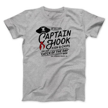 Captain Hook Fish And Chips Funny Movie Men/Unisex T-Shirt - Athletic  Heather / 2XL