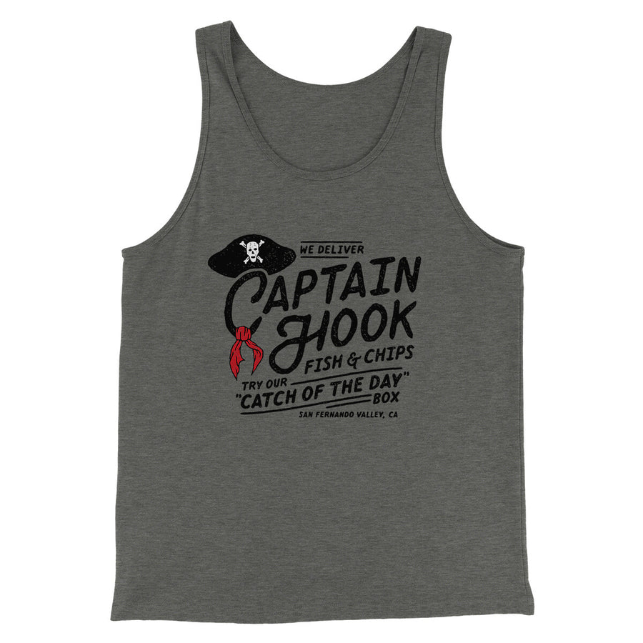 Captain Hook Fish and Chips Funny Movie Men/Unisex Tank Top Deep Heather / XL