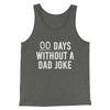 00 Days Without A Dad Joke Funny Men/Unisex Tank Top Deep Heather | Funny Shirt from Famous In Real Life