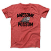 Awesome Possum Funny Men/Unisex T-Shirt Heather Red | Funny Shirt from Famous In Real Life