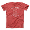 Lift Your Spirits Men/Unisex T-Shirt Heather Red | Funny Shirt from Famous In Real Life