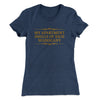 My Apartment Smells Of Rich Mahogany Women's T-Shirt Indigo | Funny Shirt from Famous In Real Life