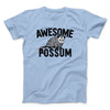 Awesome Possum Funny Men/Unisex T-Shirt Light Blue | Funny Shirt from Famous In Real Life