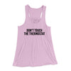 Don't Touch The Thermostat Funny Women's Flowey Racerback Tank Top Lilac | Funny Shirt from Famous In Real Life