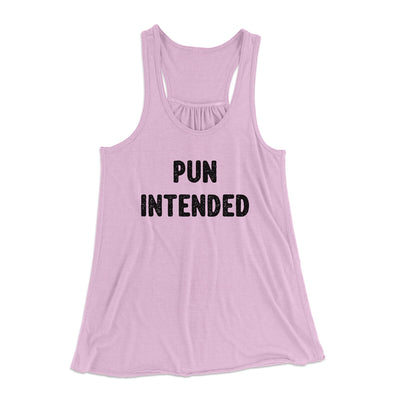 Pun Intended Funny Women's Flowey Racerback Tank Top Lilac | Funny Shirt from Famous In Real Life