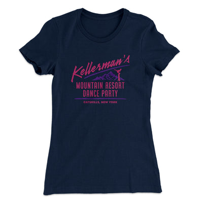 Kellermans Dance Party Women's T-Shirt Midnight Navy | Funny Shirt from Famous In Real Life