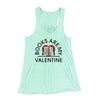 Books Are My Valentine Women's Flowey Racerback Tank Top Mint | Funny Shirt from Famous In Real Life