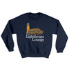 The Lighthouse Lounge Ugly Sweater Navy | Funny Shirt from Famous In Real Life
