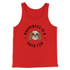 Happiness Is A Shih Tzu Men/Unisex Tank Top Red | Funny Shirt from Famous In Real Life