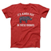 It's Kinda Hot In These Rhinos Funny Movie Men/Unisex T-Shirt Red | Funny Shirt from Famous In Real Life