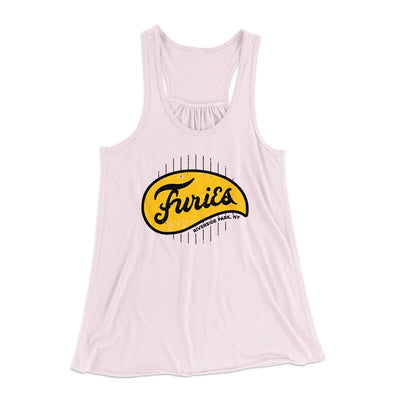 The Baseball Furies Women's Flowey Racerback Tank Top Soft Pink | Funny Shirt from Famous In Real Life