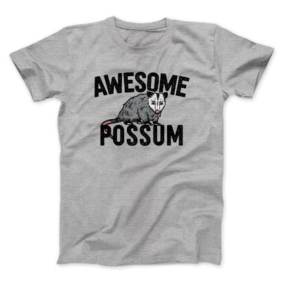 Awesome Possum Funny Men/Unisex T-Shirt Sport Grey | Funny Shirt from Famous In Real Life