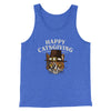 Happy Catsgiving Funny Thanksgiving Men/Unisex Tank Top True Royal TriBlend | Funny Shirt from Famous In Real Life