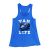 Van Life Women's Flowey Racerback Tank Top True Royal | Funny Shirt from Famous In Real Life