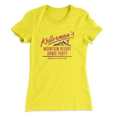 Kellermans Dance Party Women's T-Shirt Vibrant Yellow | Funny Shirt from Famous In Real Life