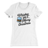 Whiskey You A Merry Christmas Women's T-Shirt White | Funny Shirt from Famous In Real Life