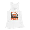 Road Trip Women's Flowey Racerback Tank Top White | Funny Shirt from Famous In Real Life